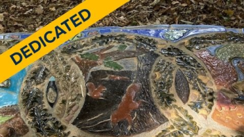 dedicated tile with squirrels