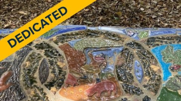 dedicated tile with pigs