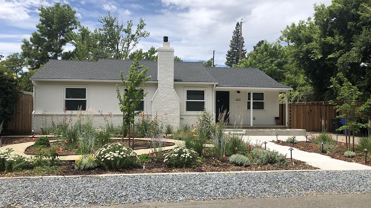 Heidi Strupp's garden in front of their house
