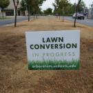 Lawn conversion sign